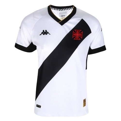 Camisa Vasco II 2023/24 Feminino - Torcedora Kappa - Branco e Preto