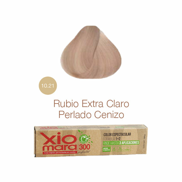 Xiomara 300 Sin Amoníaco 10.21 Rubio Extra Claro Perlado Cenizo