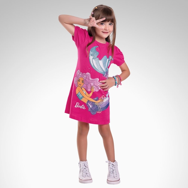 Vestido Barbie Sereia