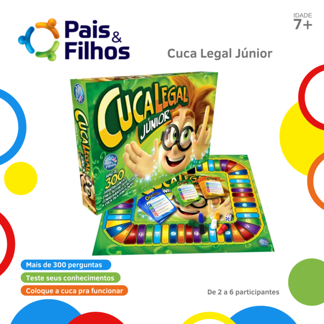 Pais&Filhos 2817 Jogo de Tabuleiro Cuca Legal Junior : .com