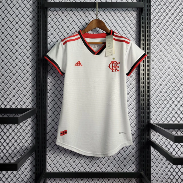 Camisa Adidas Feminina Flamengo II 2022/23 - Branca