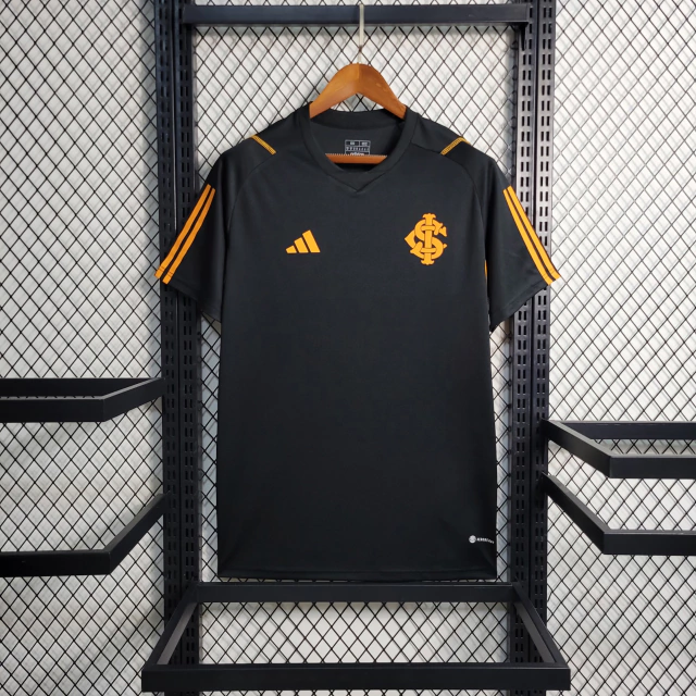 Camisa Adidas Internacional Treino 2023/24 - Preto e Laranja