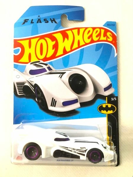 Miniatura Carrinho Hot Wheels Batmobile, branco. Batman. Código:  HKJ74-N7C5. 1:64. Novo1 Lacrado!