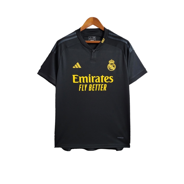 Camisa Real Madrid III 2023 Adidas Masculina Preto - Compre Agora!