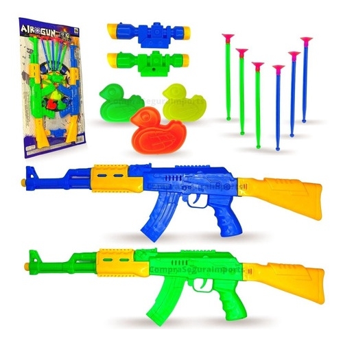 Arminha de Brinquedo Lança Dardos Militar Camuflada Ner Kit 2