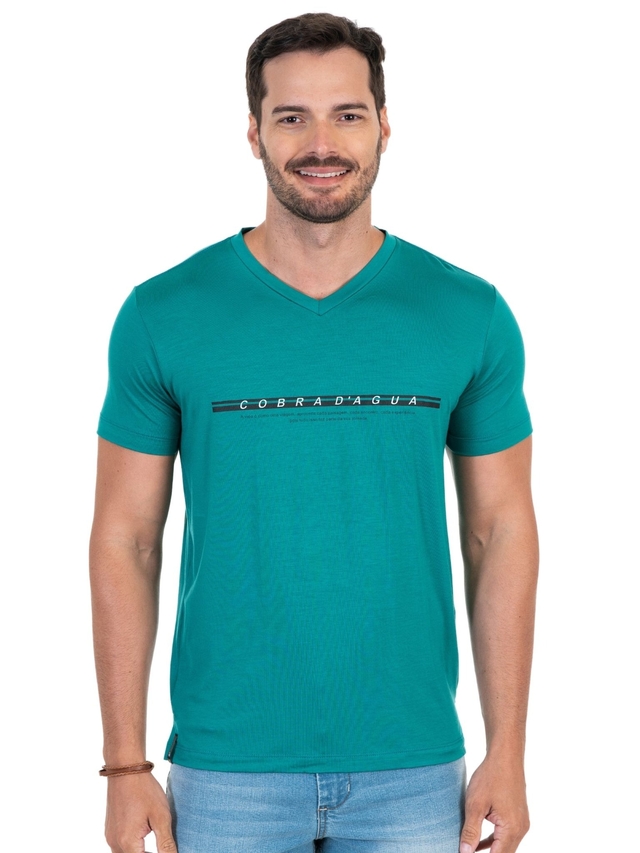 Camiseta Cobra D'agua Música Boa - Verde Ecuro