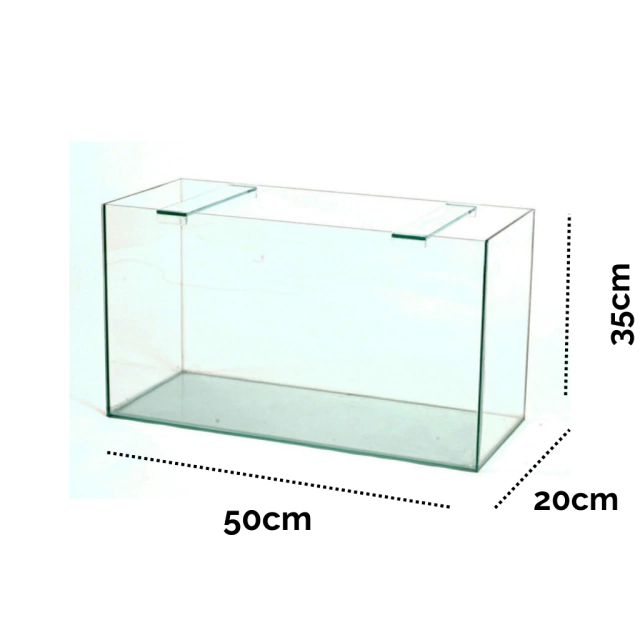 Pecera de vidrio 50x35x20 - Comprar en La Mascotería