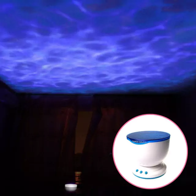 Lampara proyector de agua en movimiento