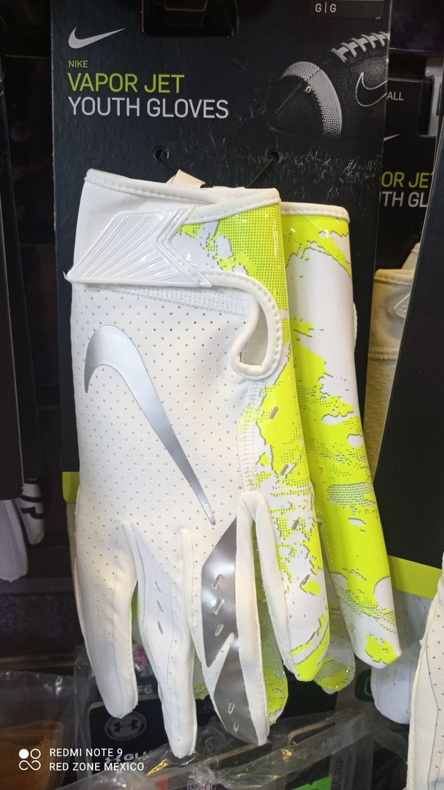 Guantes Nike Vapor Jet 6.0 Blanco Neon Femenil-Infantil