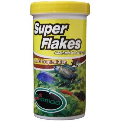 cafetería cien básico SUPER FLAKES (Hojuelas básicas para todo tipo de peces tropicales)
