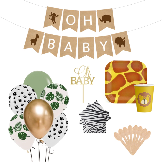 Kit de Baby Shower Safari - Ohlalá Celebraciones