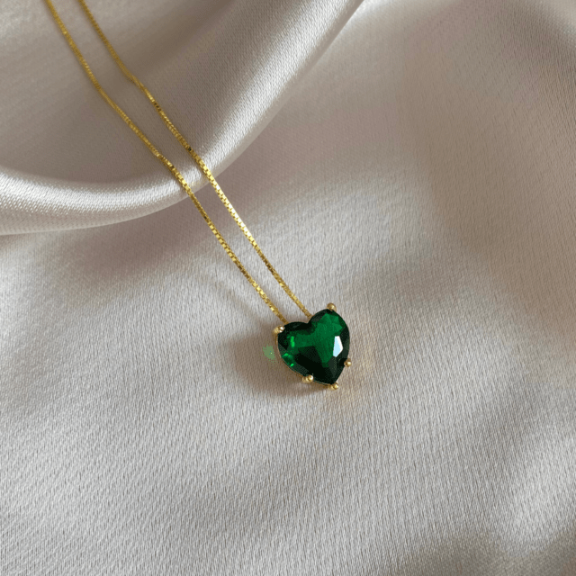 Cadena corazón verde Comprar en Murana Jewelry
