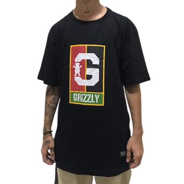 Camiseta Grizzly Montego bay - blk - CB SKATE SHOP