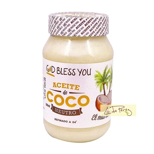 Aceite de Coco Neutro 500 ml God Bless You