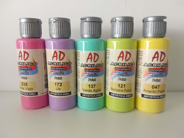 Pintura Acrilica Ad Set Colores Pastel - Artistica MP