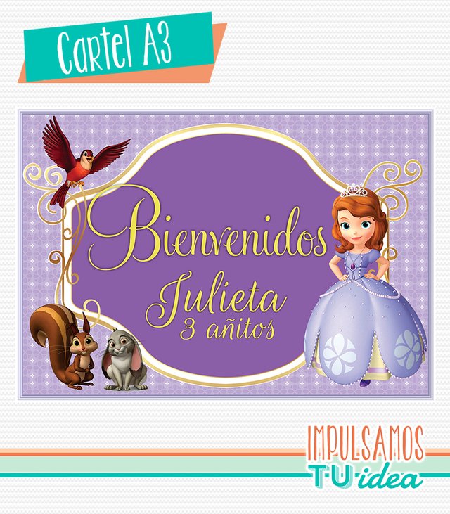 Cartel De Princesa Sofía Para Imprimir