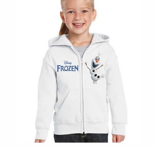 Sudadera Frozen Olaf Blanco Doble Logo Para Ninas Disney