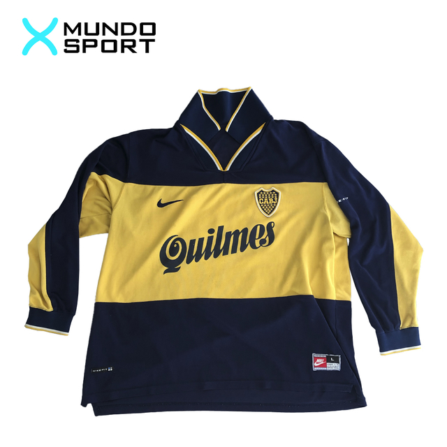 Camiseta titular manga larga Boca 1998 Quilmes #10