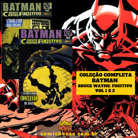 Pack Bruce Wayne: Fugitivo - Minissérie Completa - 2 edições