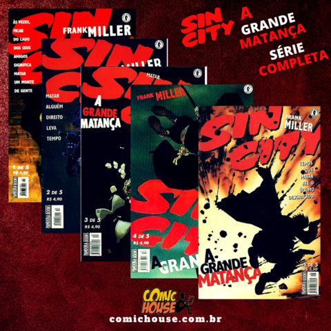 Sin City - A grande matança, de Frank Miller - Coleção Completa
