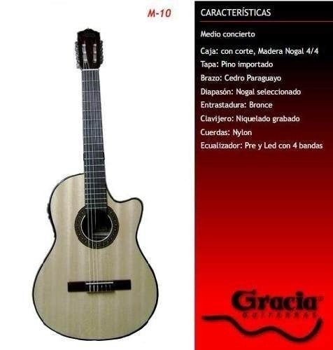 Guitarra Electroacustica Nylon Gracia M10 Eq
