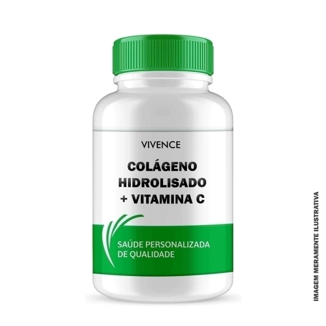 Colágeno Hidrolisado + Vitamina C em Cápsulas