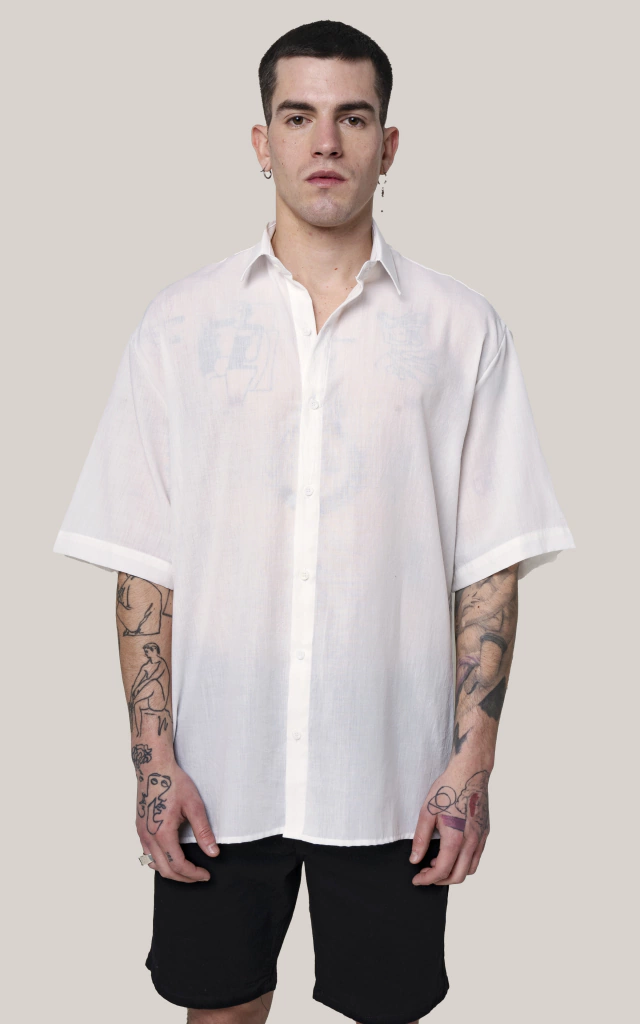 CAMISA THE GANG [ OFF WHITE ]
