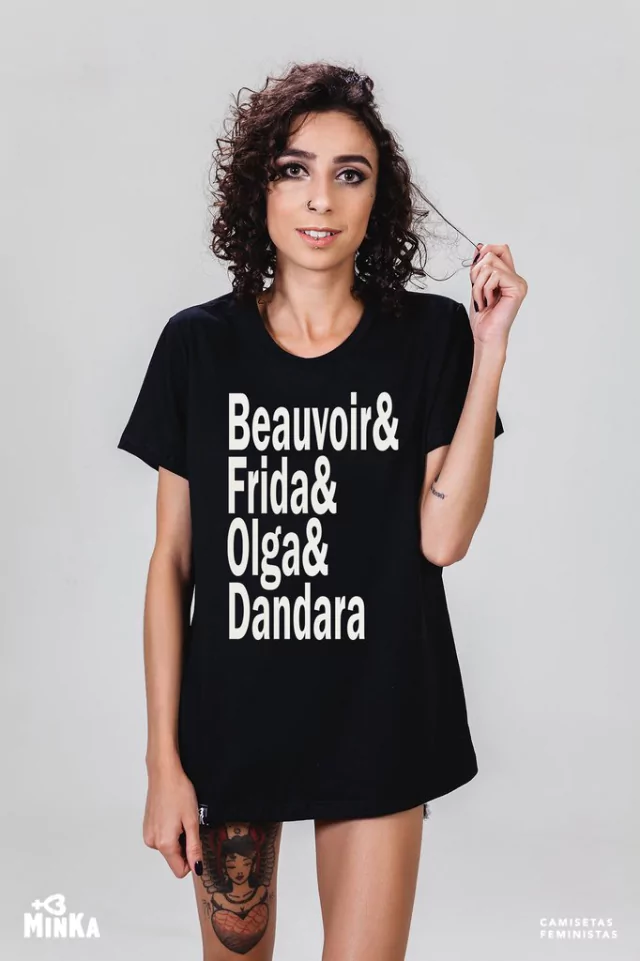 Camiseta Mulheres de Luta - MinKa Camisetas