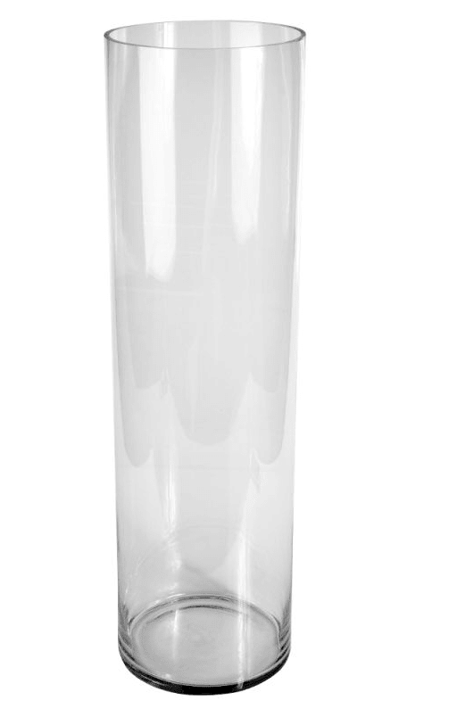 Vaso de vidro cilindro 80x20cm - Cristal Garden