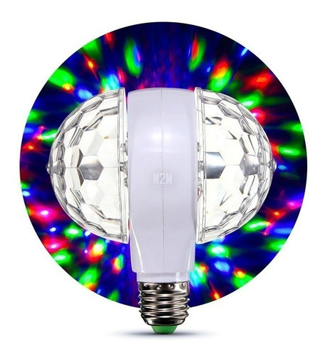 Foco Lámpara LED Doble Giratorio RGB