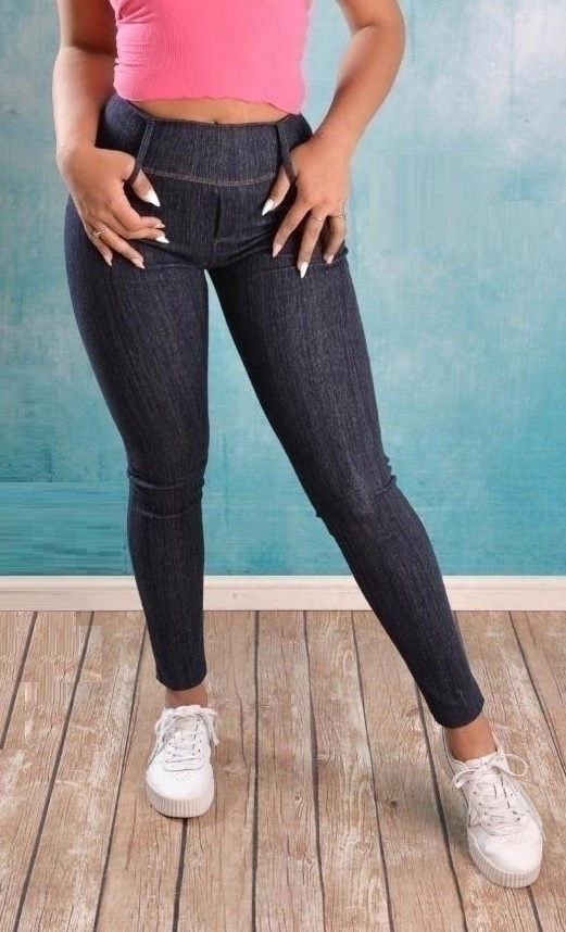 Todo tipo de pulgada cubrir Pack de 3 calzas simil jean con pasantes premium SJ