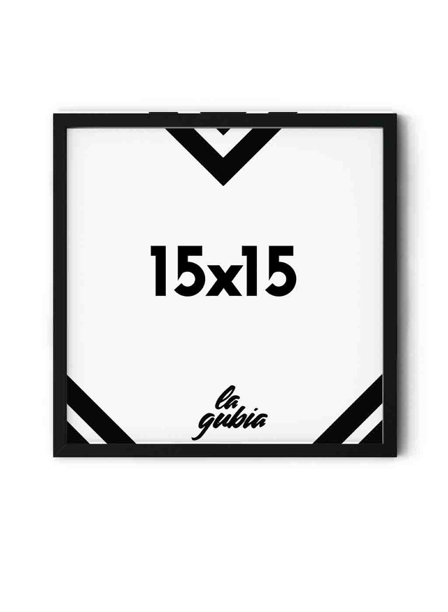 Marco 15x15 negro - Taller de marcos- La Gubia