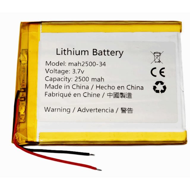 Bateria Tablet 75x95 mm 2500 mAh Por mayor