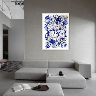 Sergio Bosco. Azul, 150 x 100 cm