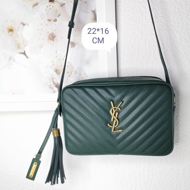 saint laurent bolsa green