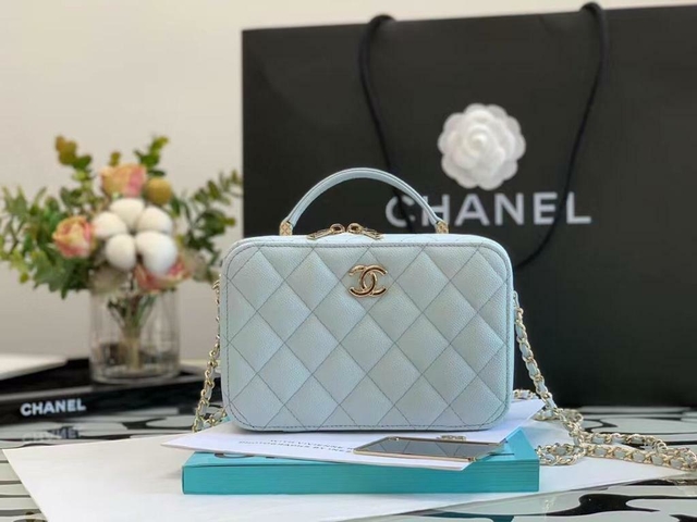 Bolsa Chanel Pequena Azul