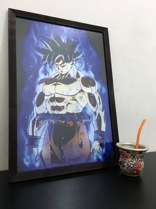 Cuadro Goku Ultra Instinto - Con Marco