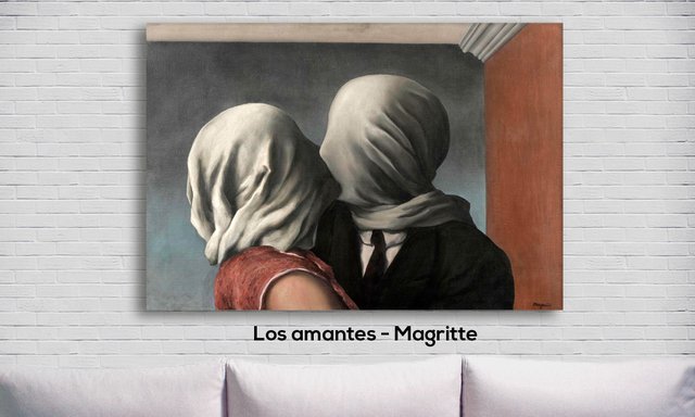 Cuadro Los Amantes - René Magritte