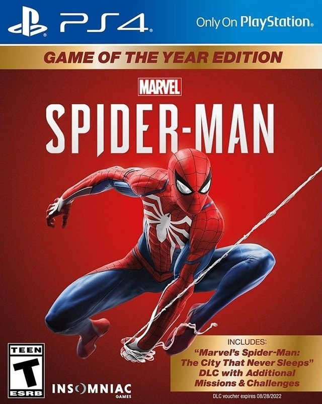 Spider-Man Game of the Edition PS4