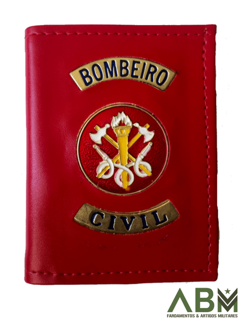 CARTEIRA BOMBEIRO CIVIL (VERMELHO)