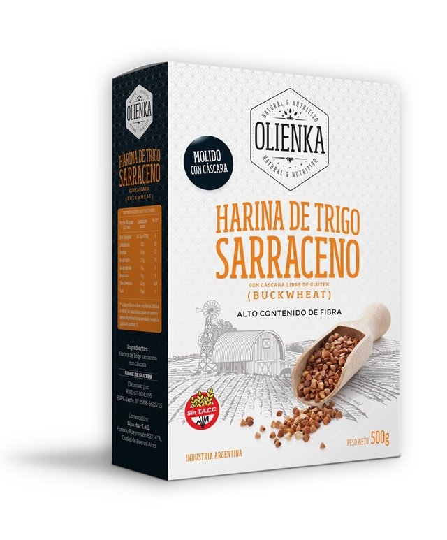 Harina de Trigo Sarraceno x 500 g. - Alto contenido de Fibra