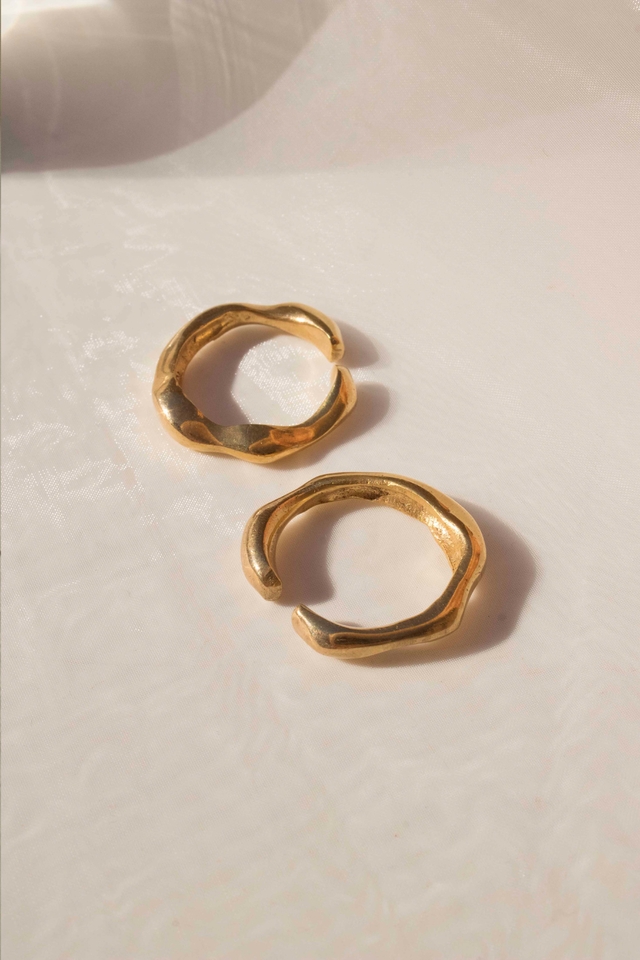anillo bronce oro
