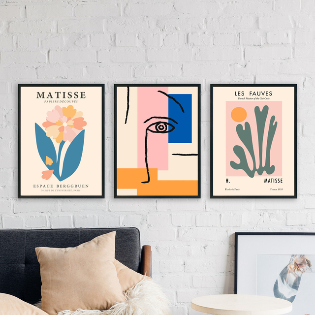 Set de 3 Cuadros Matisse Spring