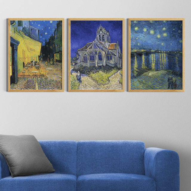 Set de 3 Cuadros Van Gogh - Oz Cuadros Decorativos