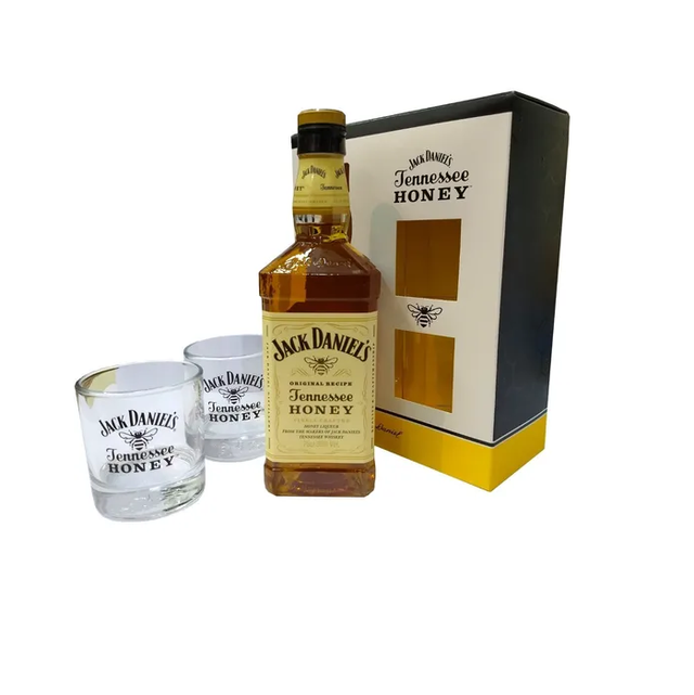 Estuche Jack Daniel's Honey 750ml + 2 Vasos