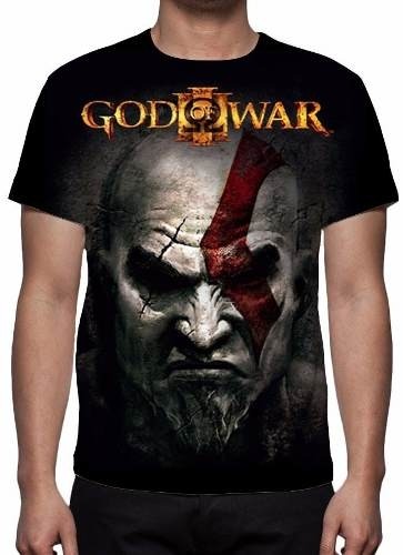 Camisa, Camiseta God Of War 3 - Kratos Face