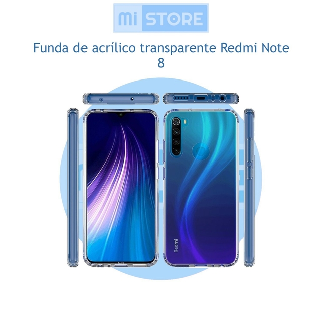 Funda de acrílico transparente Redmi Note 8 - mi store