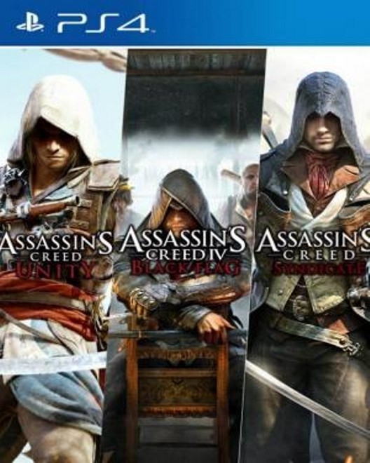 Assassin's Creed Triple Pack Unity + Black Flag + Syndicate PS4 Digital
