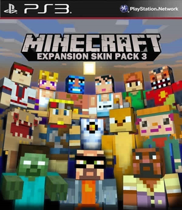 Minecraft - Skin Pack 3 PS3 Digital - Pata´s