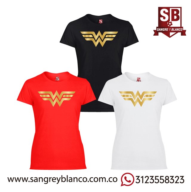 Iluminar Persona enferma autobiografía Camiseta Wonder Woman - Comprar en Sangre y Blanco
